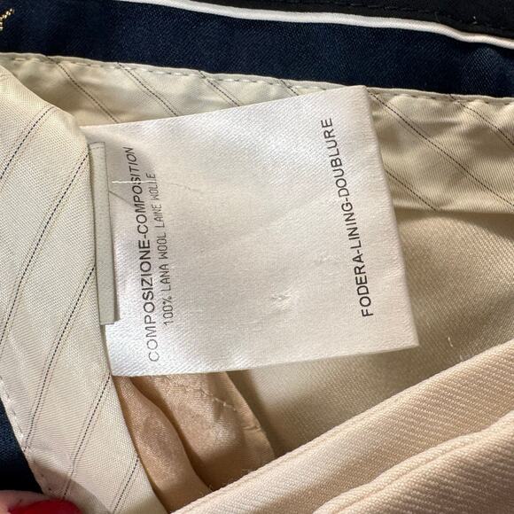 Stella McCartney Minimalist Wide Leg Ivory Wool Trousers Size 8 Quiet Luxury - Picture 10 of 10